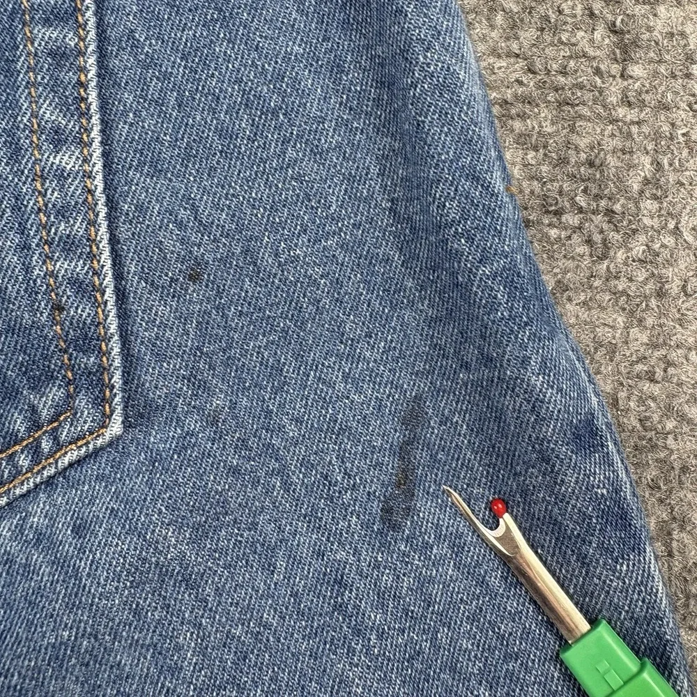 Pendleton Jeans Womens 18 Tall‎ 37x36 Blue Straight Distressed Americana Classic